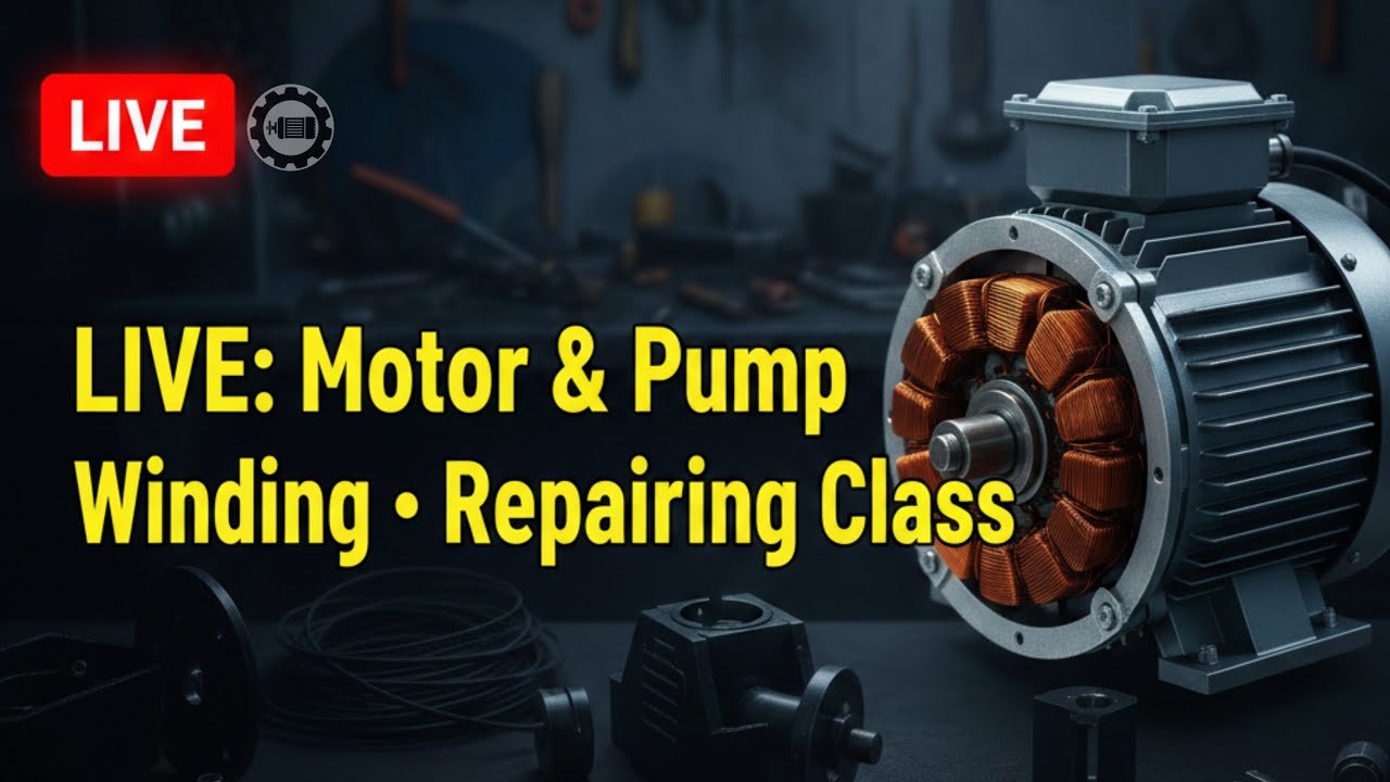 All types motor and pump repairing live