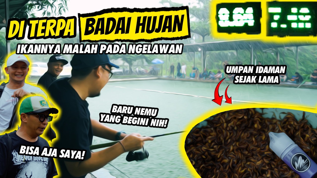 AKHIRNYA BISA NYOBAIN JUGA! UMPAN IDAMAN SEJAK DAHULU KALA BIKIN BADAI DI PURWAKARTA!! FT MH MANCING