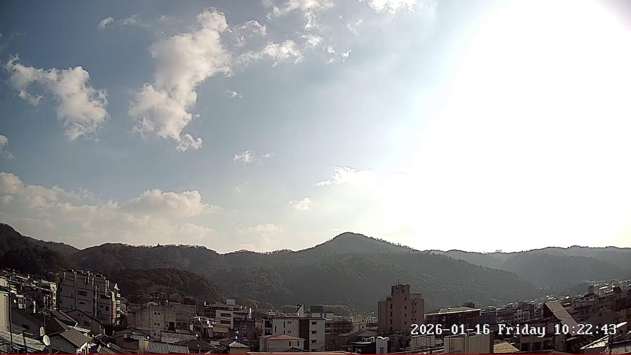 京都府京都市左京区大文字山ライブカメラ Kyoto Kyotoshi Live camera.world.cam