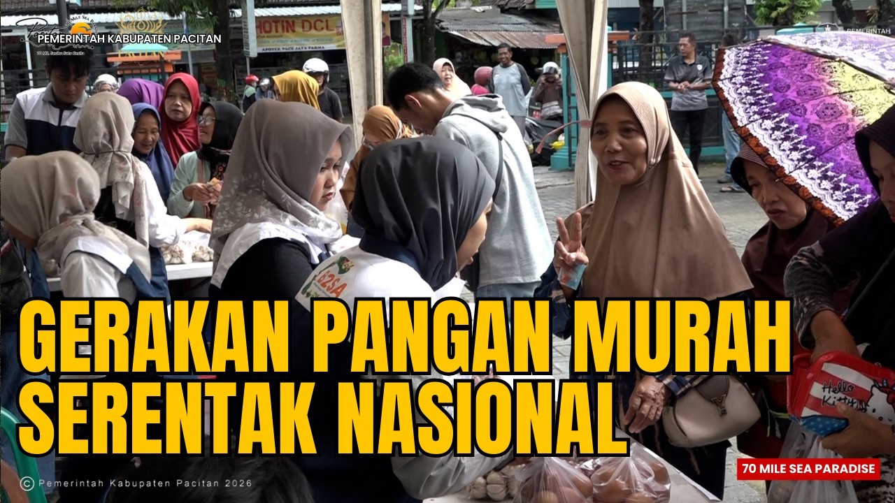 Sambut bulan suci dan Idul Fitri 2026, Pemerintah Kabupaten Pacitan laksanakan Gerakan Pangan Murah