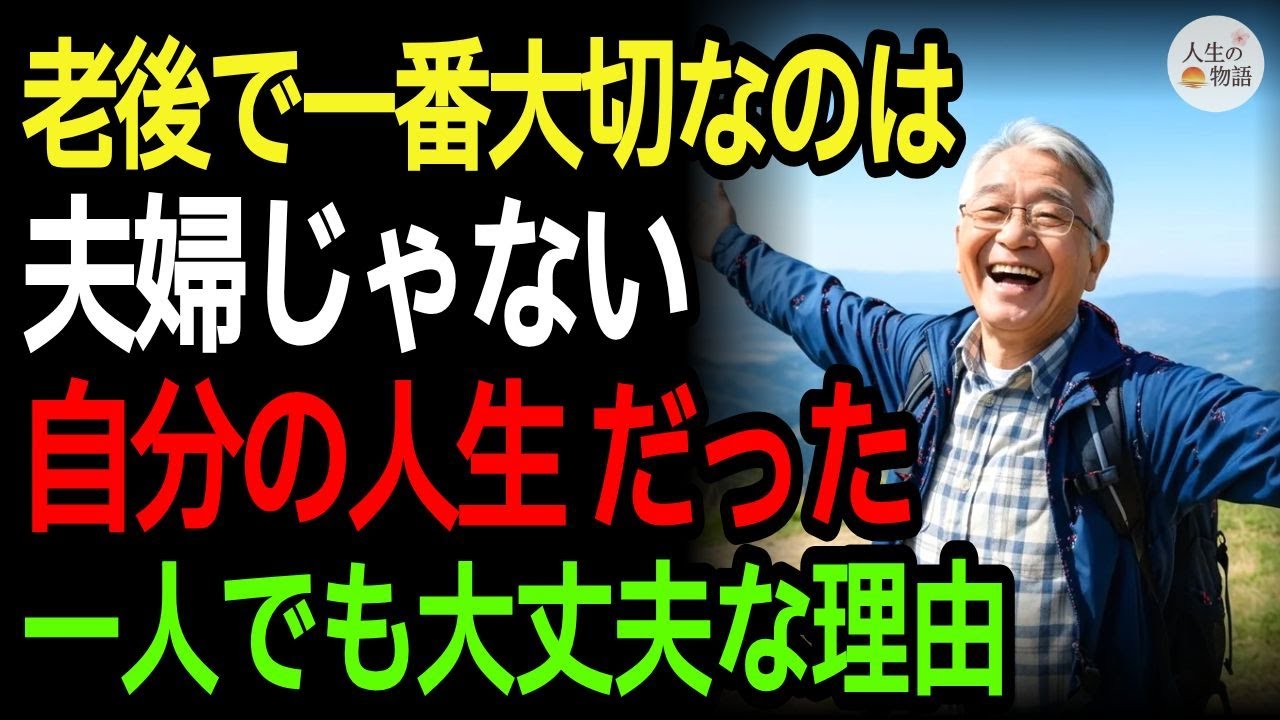 老後に気づいた…夫婦よりも大切だった「本当の支え」  老後の生き方 一人でも幸せ 人生の後半戦 シニアの幸せ 心の持ち方
