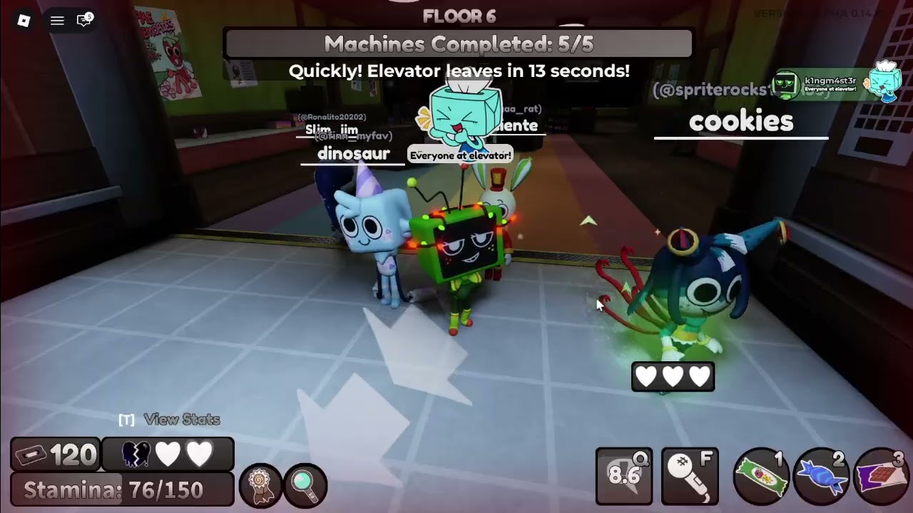 Dandys World counter chat update run