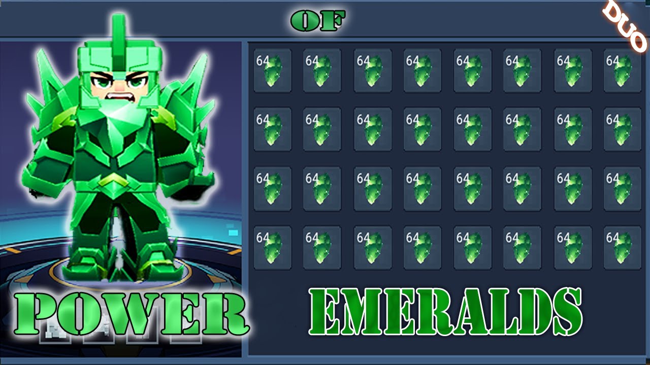 POWER OF 99+ EMERALDS In DUO Bed Wars | Blockman Go Gameplay (Android , iOS)