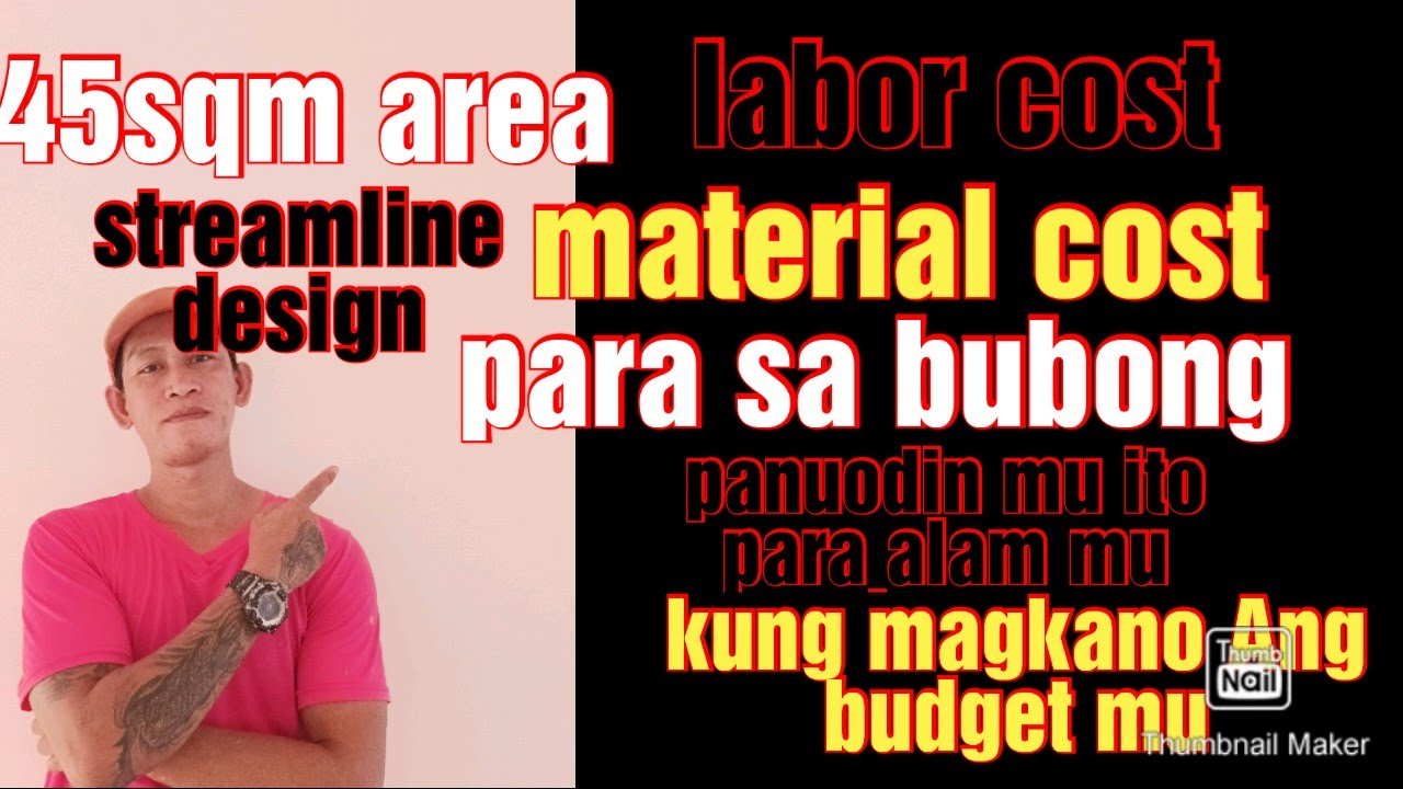 Magkano magpa bubong sa 45sqm area? at magkano Ang labor cost nito? streamline design