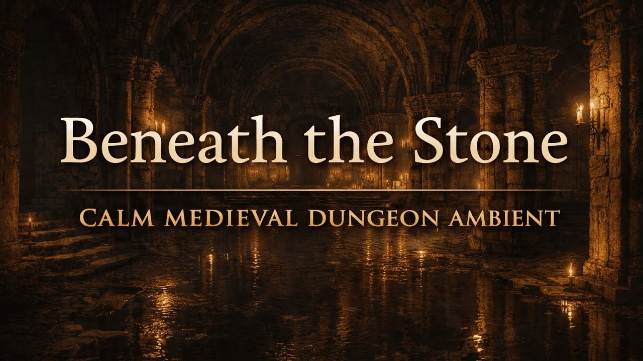 Beneath the Stone | Calm Medieval Dungeon Ambient