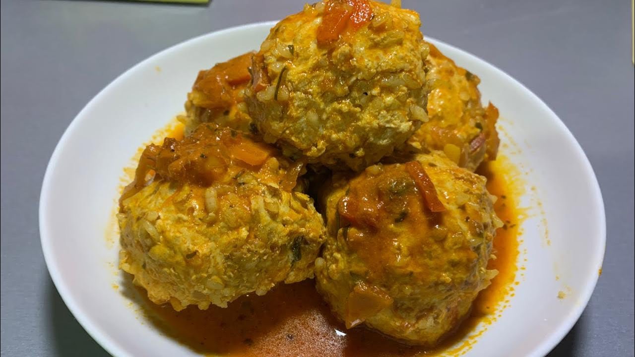 Мясные ежики в томатной подливе Рецепт 