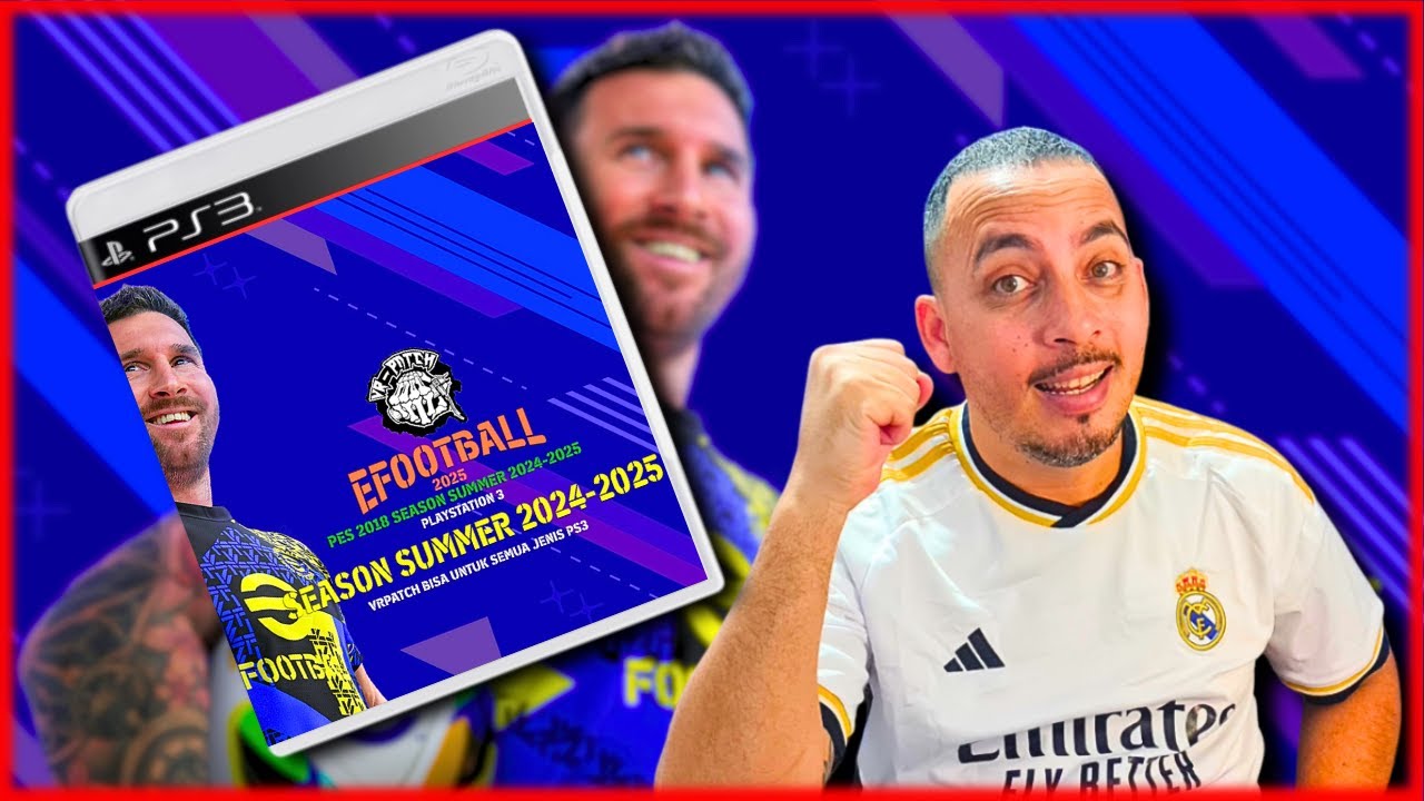 ⚽️ NOVO EFOOTBALL 2025 VR PATCH | DIRETO PELO PS3 DO ZERO