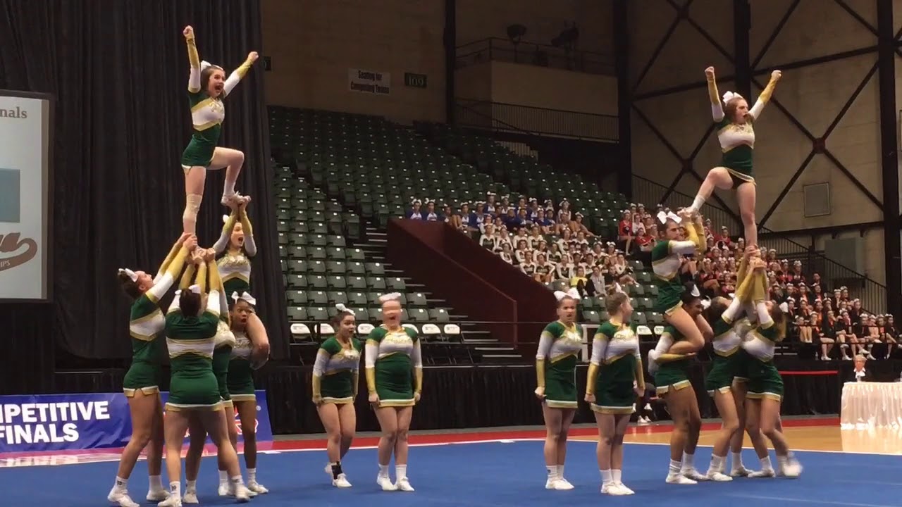 Notre Dame Prep’s Round 3 at the 2018 MHSAA competitive cheer state finals