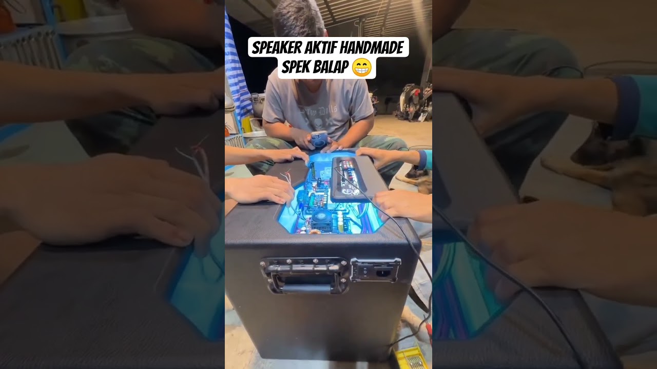 Speaker aktif hand made spek balap🔥. #speakeraktif #handmade #wow #subwoofer #keren #soundsystem