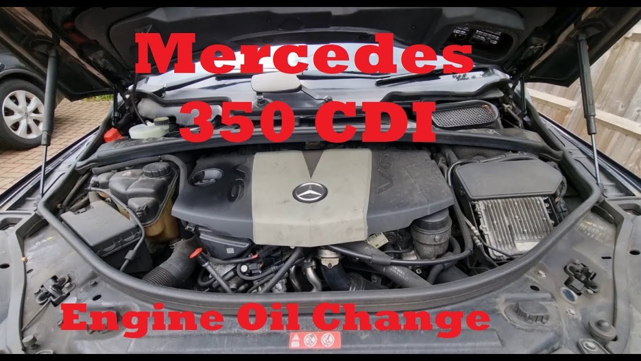 Mercedes 350 CDI OM642 Engine Oil & Filter Change - R350 cdi / GL350cdi / ML350cdi / C / E / S-class