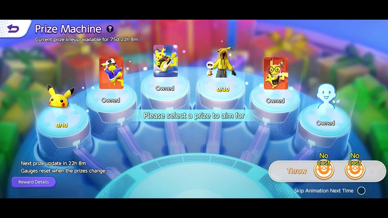 Prize Machine Event  Pikachu Items Added  Pokemon UNITE