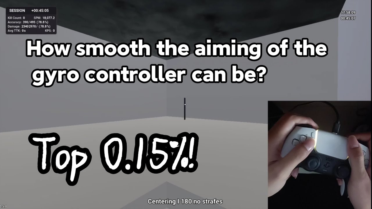 Gyro controller helped me enter the top 100 of the Kovaak ranking list