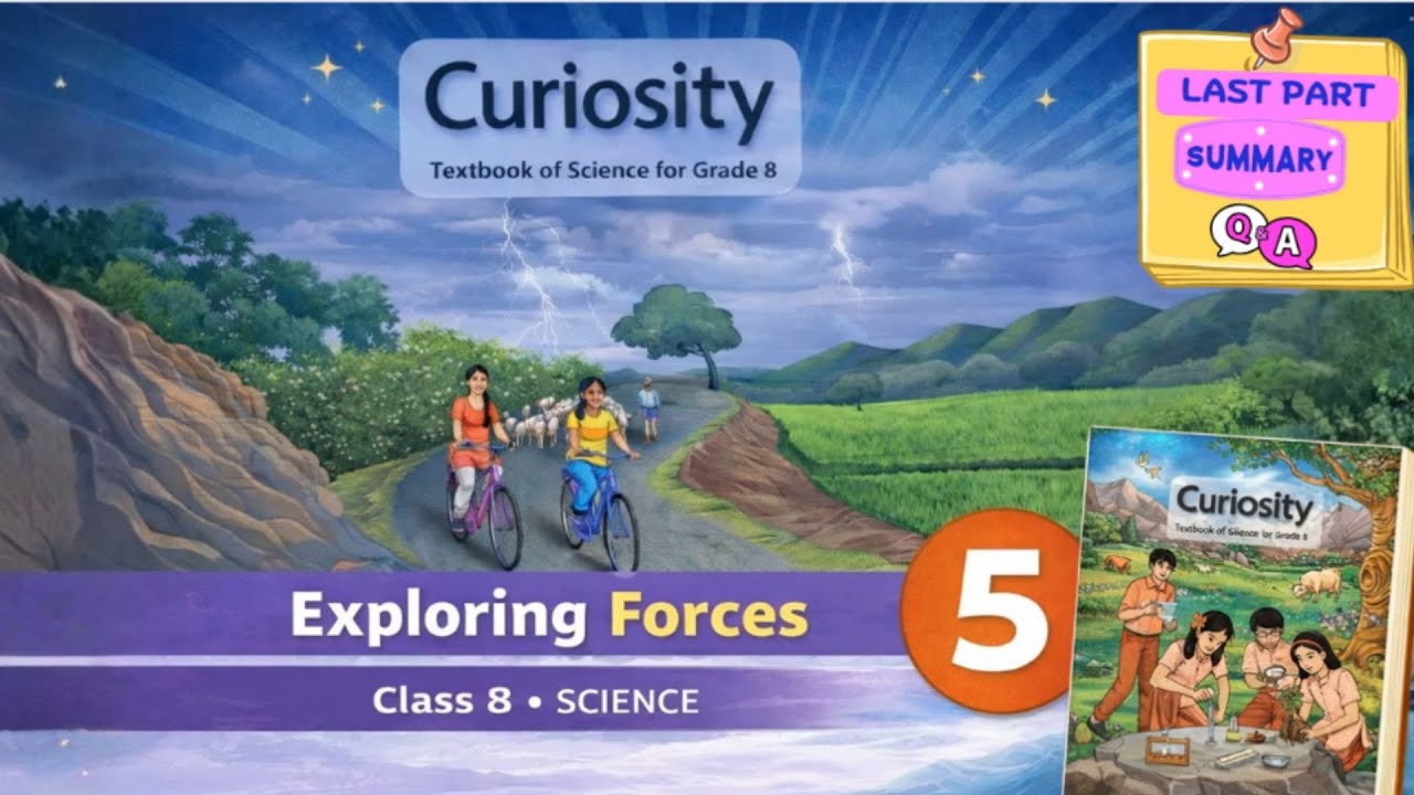 Exploring Forces – Class 8 Science NCERT 2025 | Chapter 5 | Last Part | Summary & Exam Questions