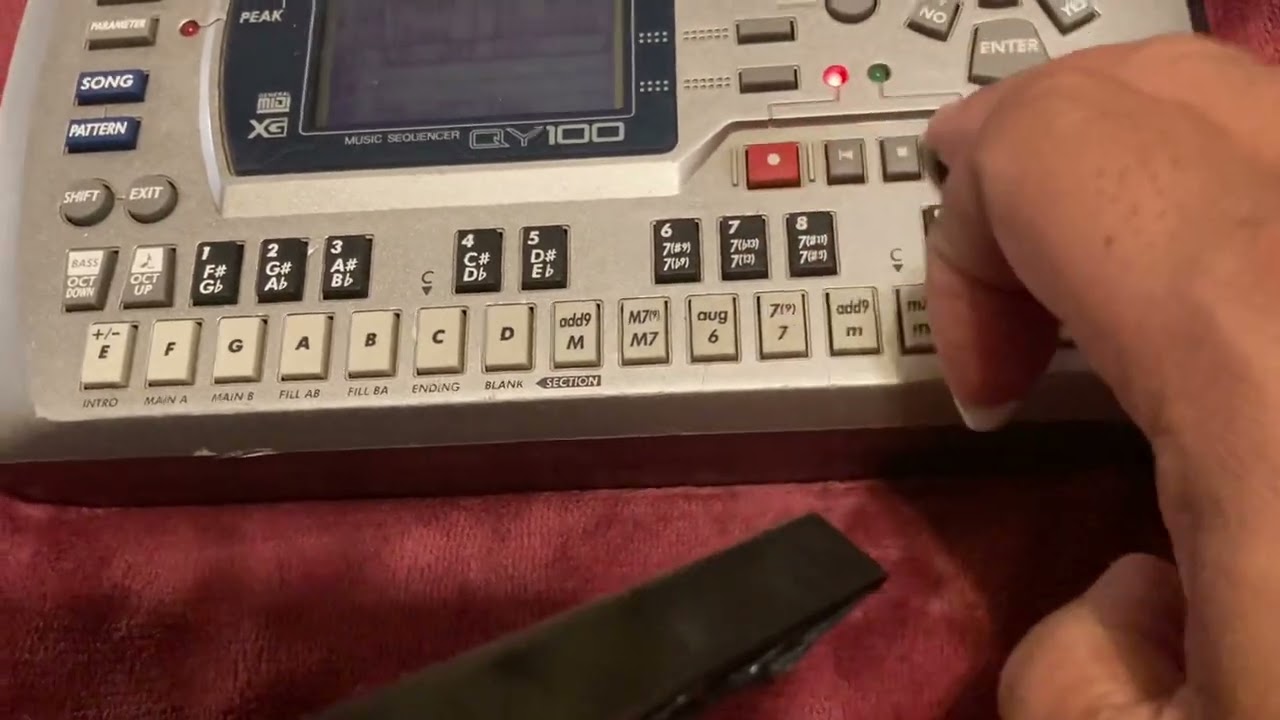 Yamaha QY100 portable sequencer and synthesizer