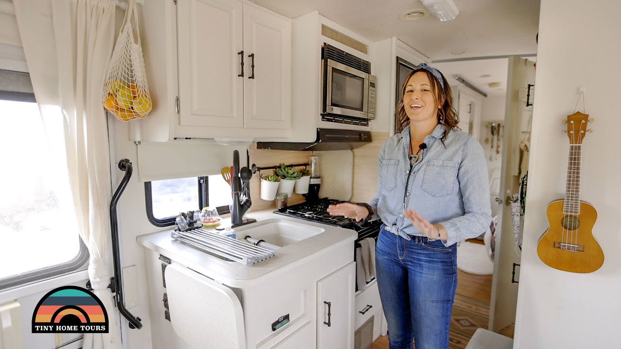 She Lives in a STUNNING RV - Financial Freedom by Tiny Home Living
