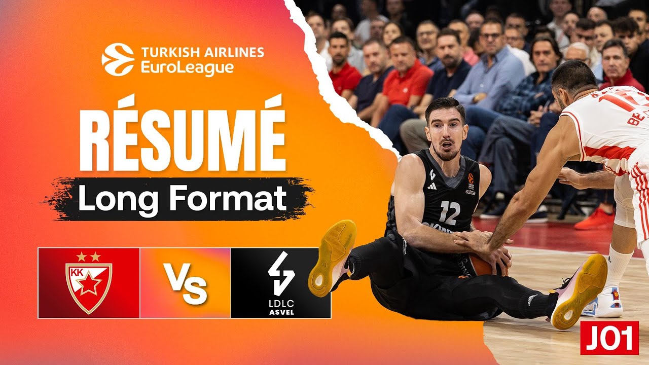 Etoile Rouge Belgrade vs LDLC ASVEL - Résumé long format - EuroLeague J01