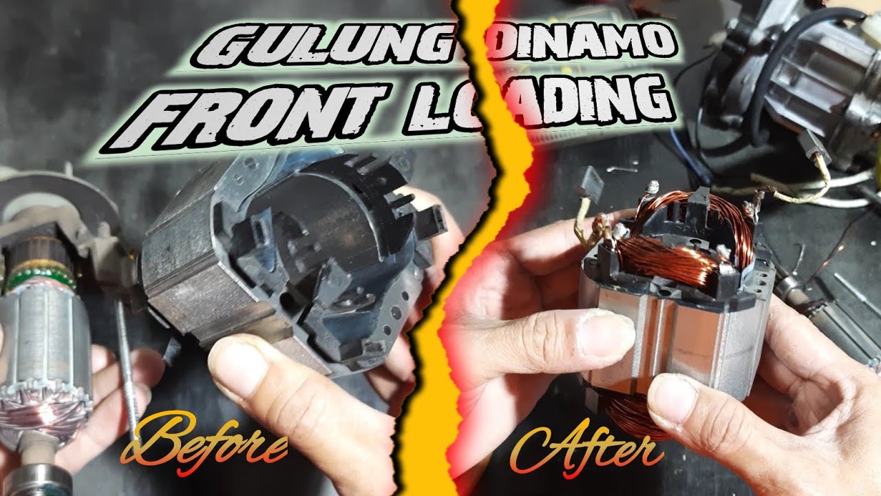 MENGGULUNG DINAMO FRONT LOADING MESIN CUCI JET CLEANER HIGH PRESSURE CLEANING