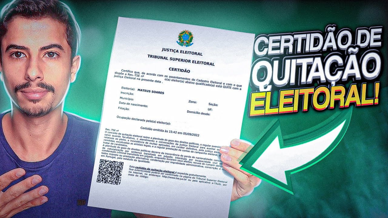 Como EMITIR CERTIDÃO DE QUITAÇÃO ELEITORAL no CELULAR ou PC!