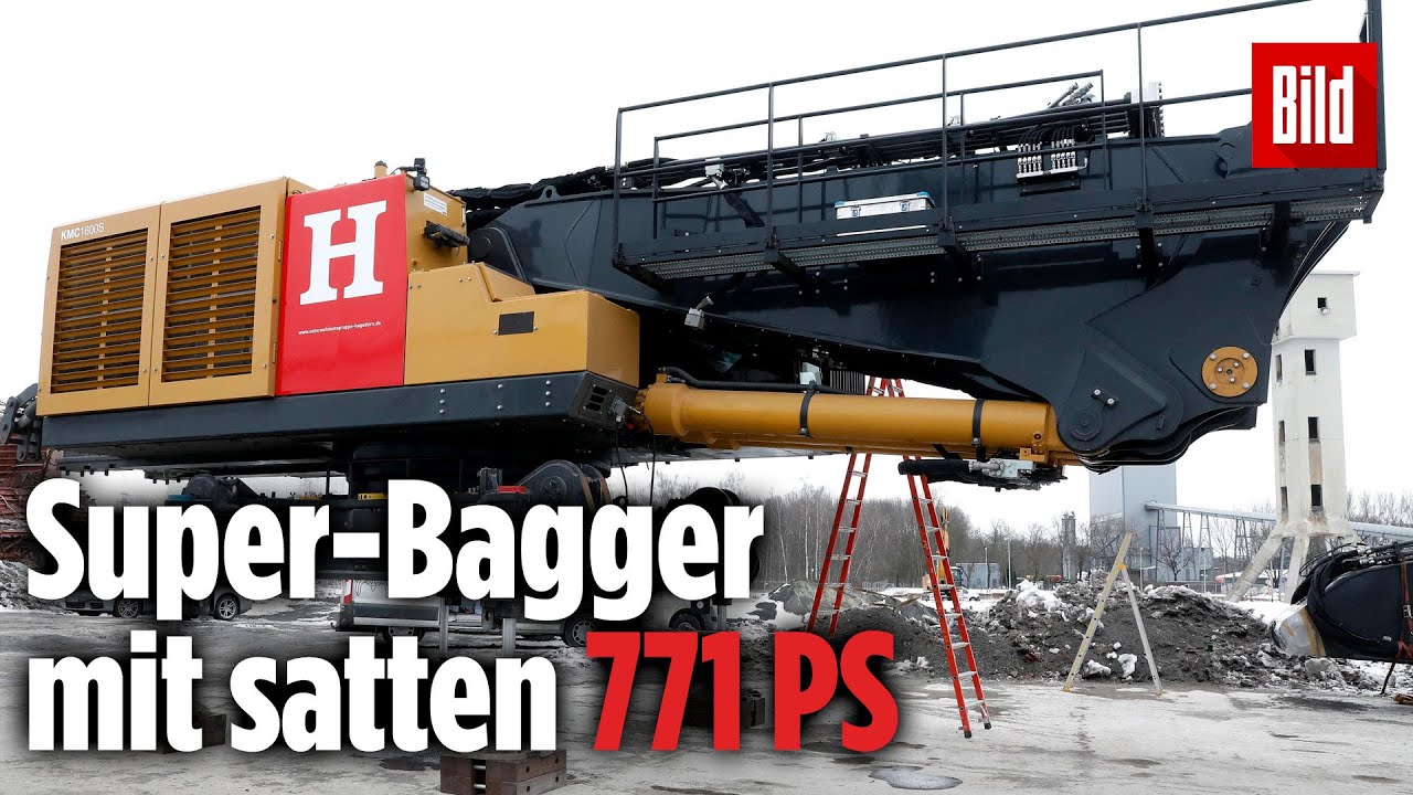 Deutschlands gr&ouml;&szlig;ter Abriss-Bagger KMC1600S