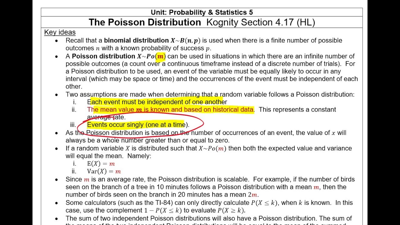 I.B. Mathematics A&I Lesson 4.17 