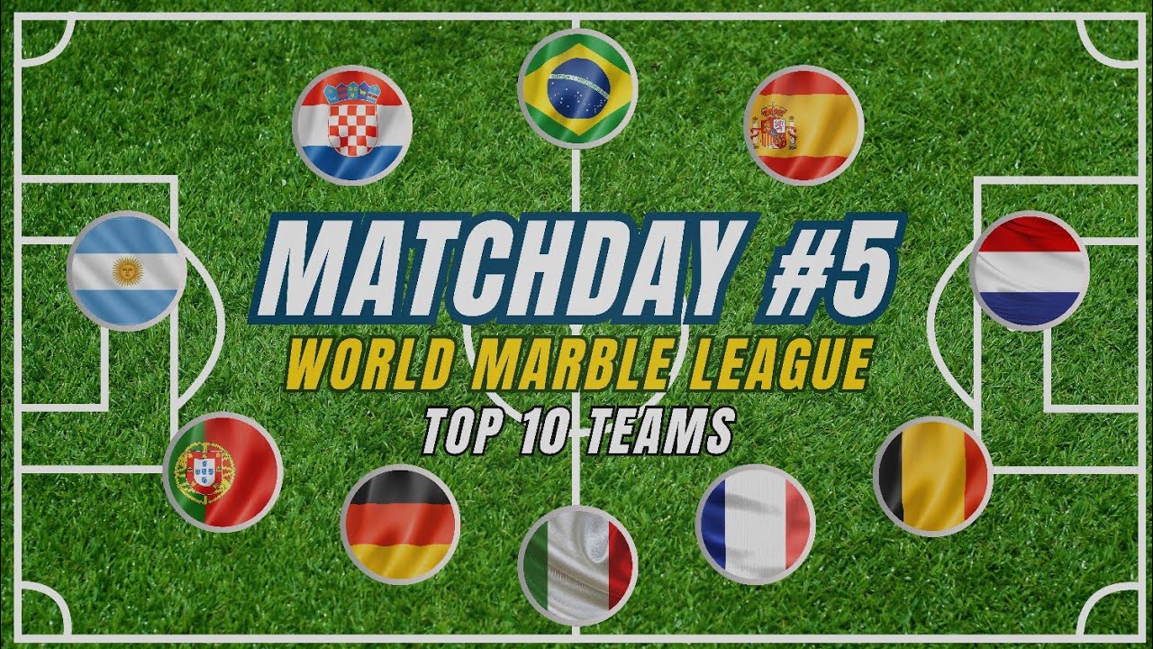 World Marble League 2025 – Matchday #5 | Epic Marble Football Battle!⚽🔥