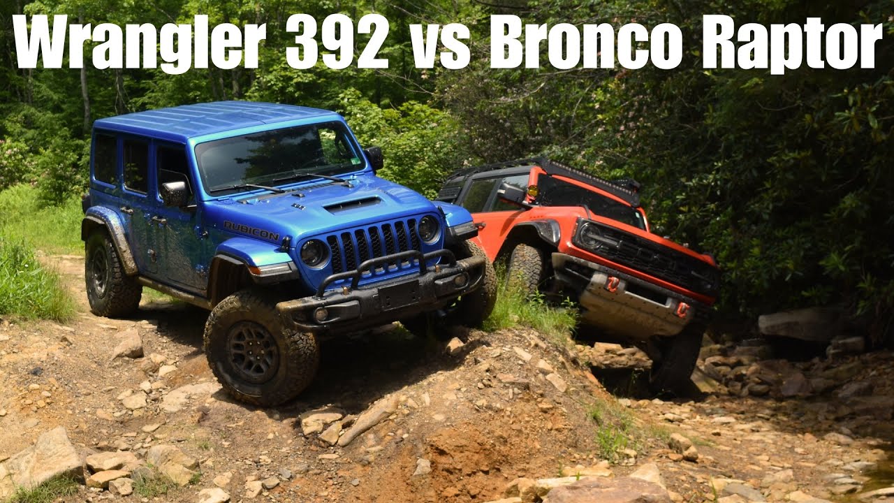 Appalachian Mountain Off-Roading (Jeep Wrangler 392 vs Bronco Raptor Off-road)