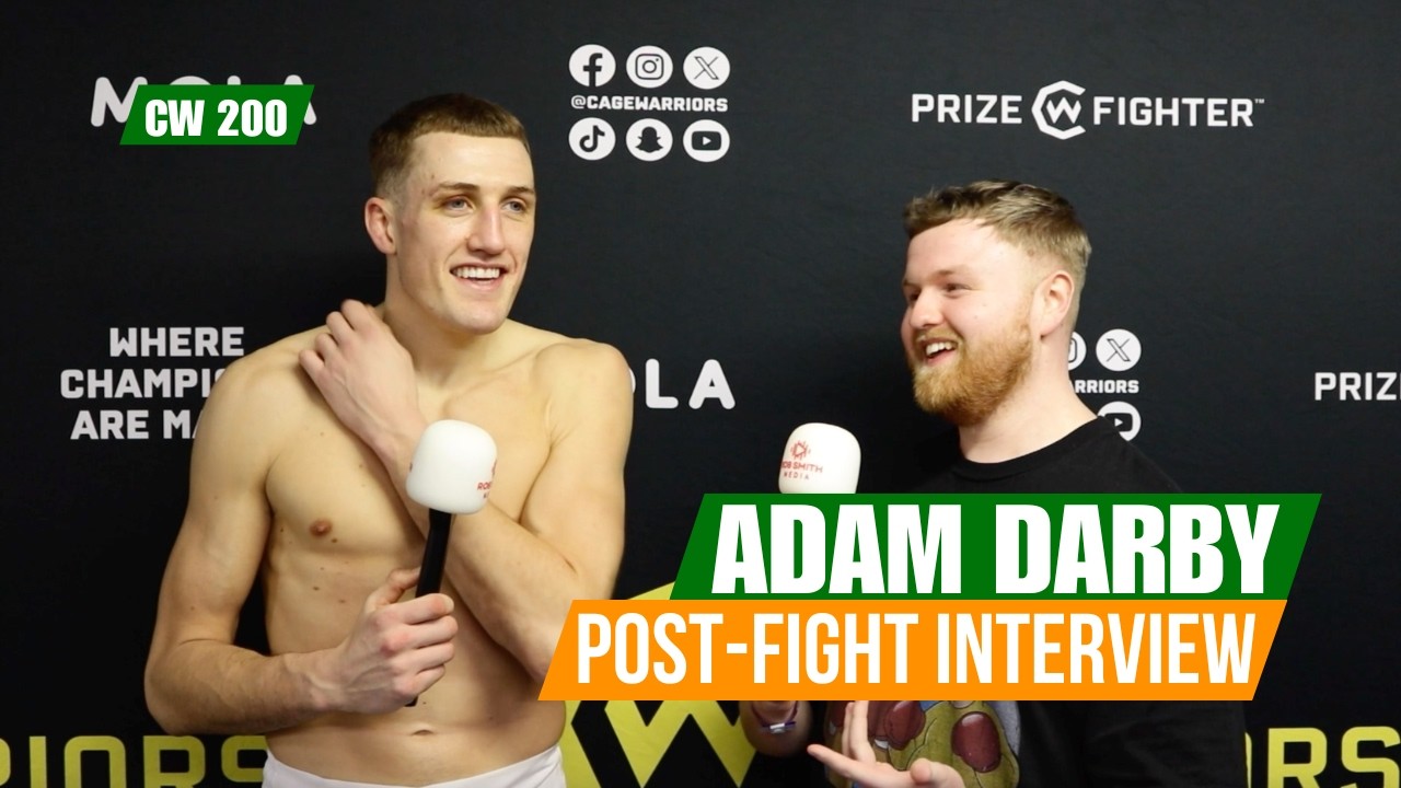Cage Warriors 200 Post-Fight Interview: Adam Darby Calls for a Title Eliminator Vs Leon Hill