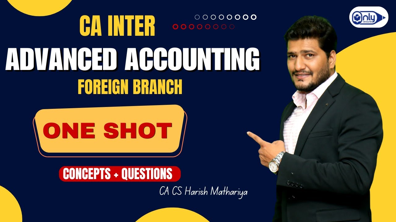 CA Inter Advanced Accounting ONE SHOT Rev.| FOREIGN BRANCH | Jan 2026 | CA CS Harish Mathariya