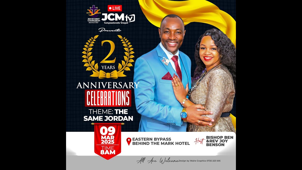 JCM TWO YEARS ANNIVERSARY CELEBRATIONS SUNDAY || THEME: THE SAME JORDAN