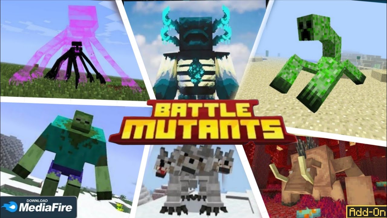 Mutant mob addon for mcpe 1.21 || Best Mutant creatures mod for Minecraft PE