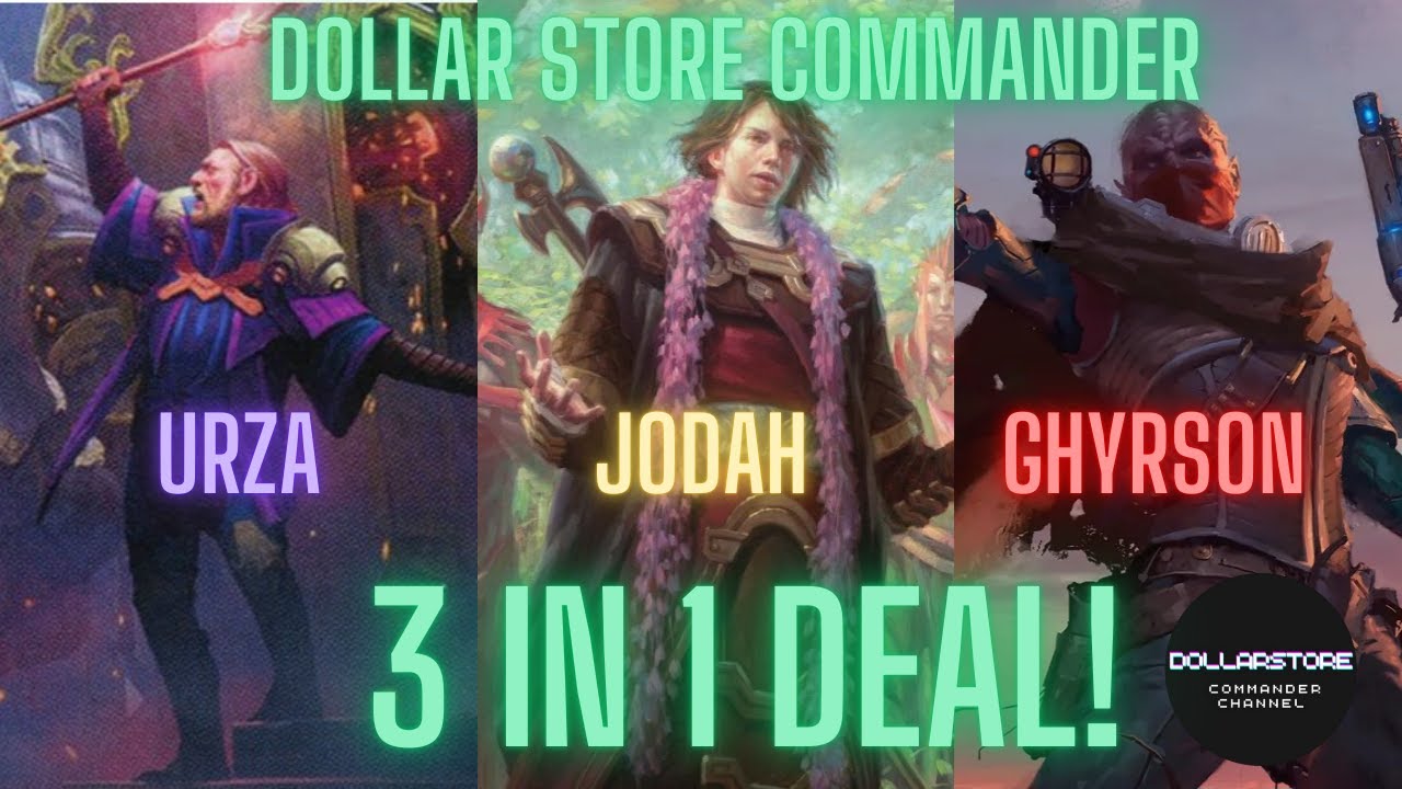 3 Decks In 1 Video | Urza, Jodah, Ghyrson Starn | Dollar Store Commander
