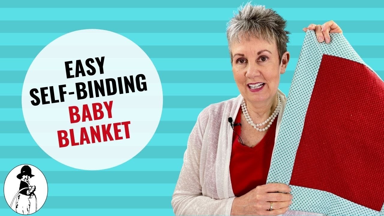 How to Make an Easy Self Binding Baby Blanket