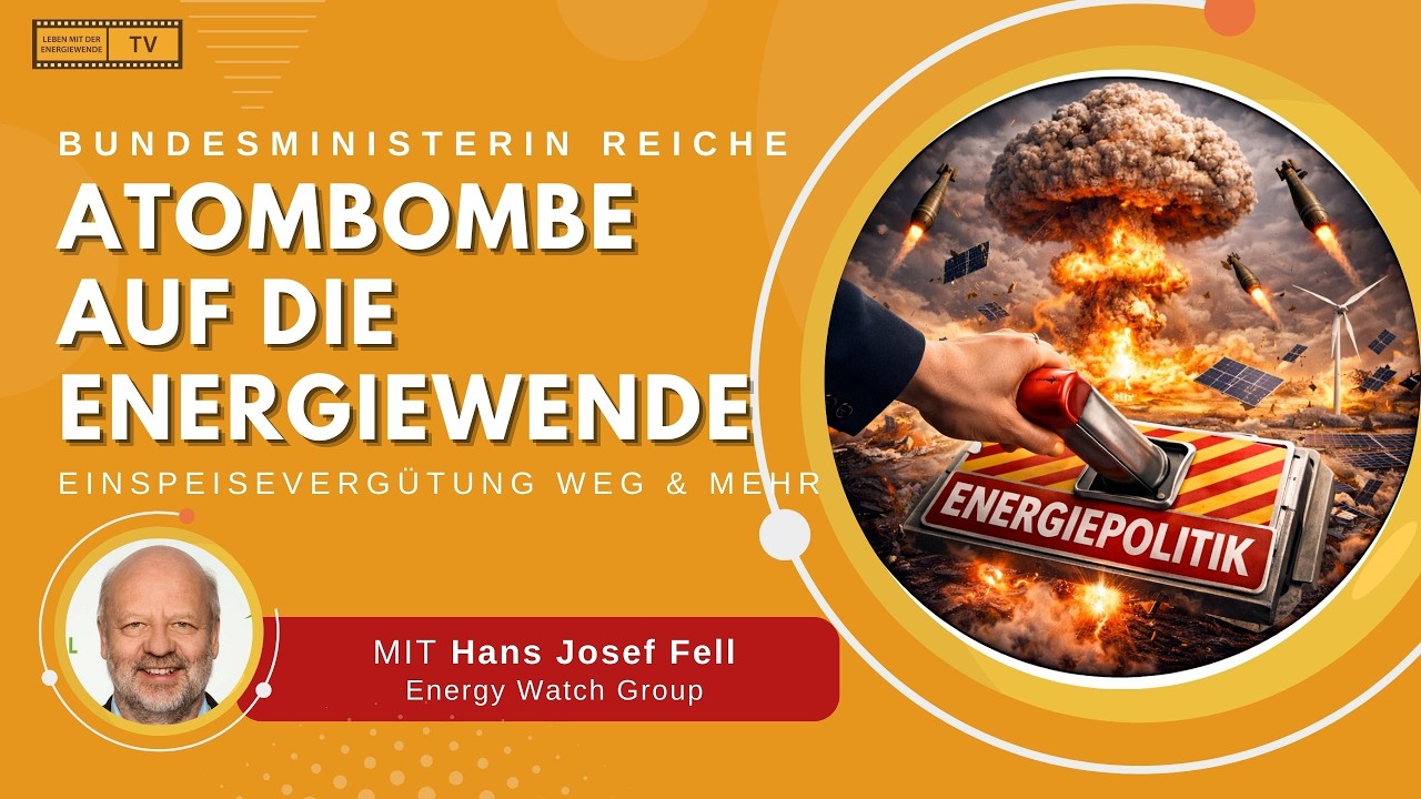MINISTERIN REICHE: ATOMBOMBE AUF DIE ENERGIEWENDE - EINSPEISEVERGÜTUNG WEG & MEHR