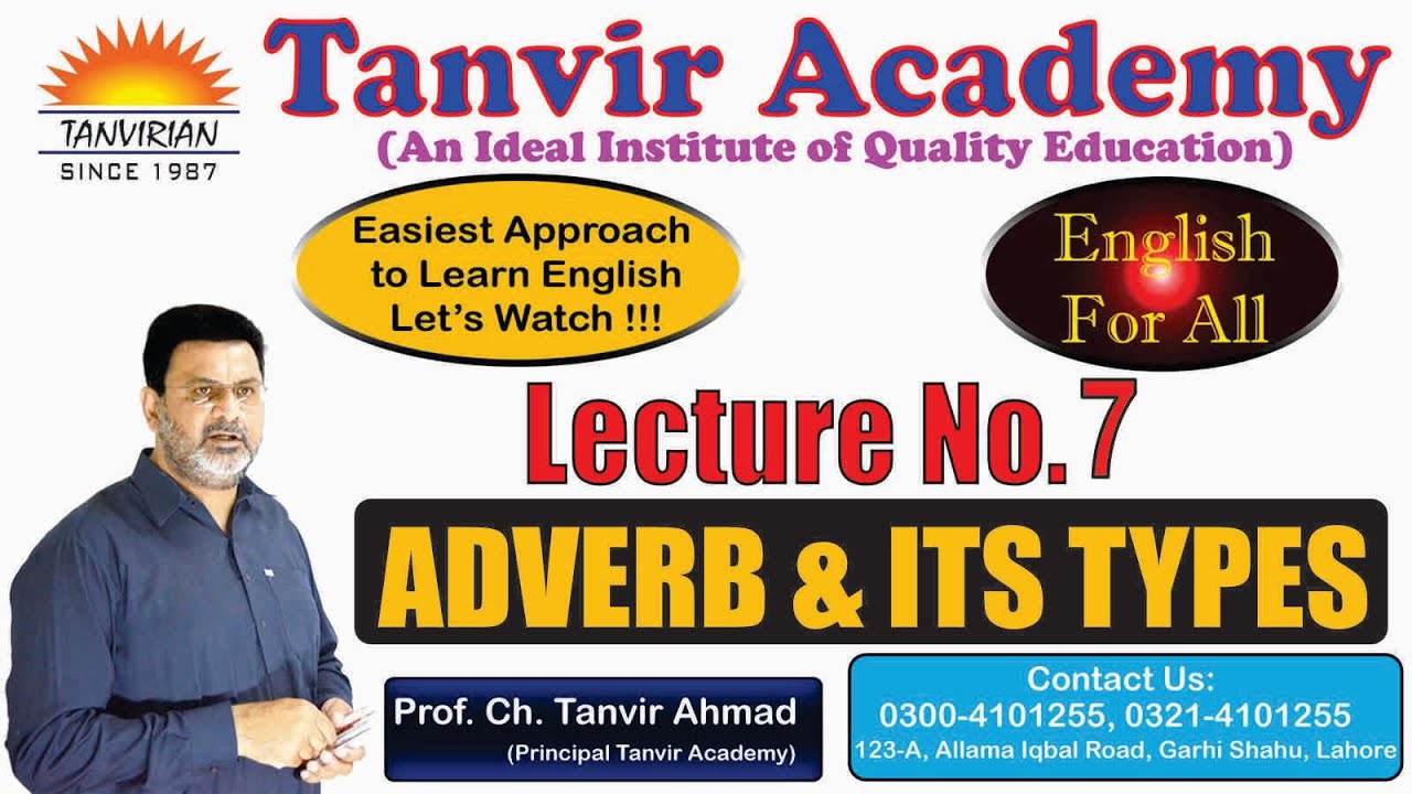 What is an Adverb? | Types of Adverbs Explained with Examples | English for All | Tanvir Academy