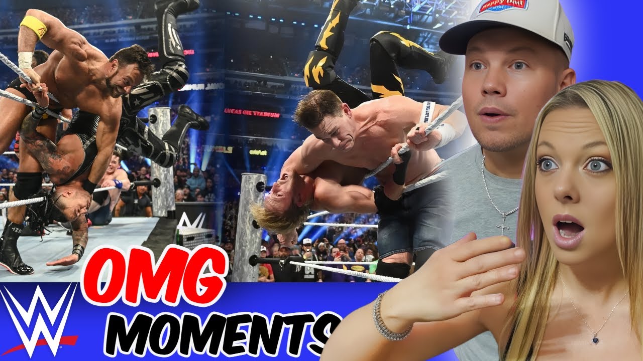 Пара реагирует на самые безумные моменты WWE! 🤯🔥