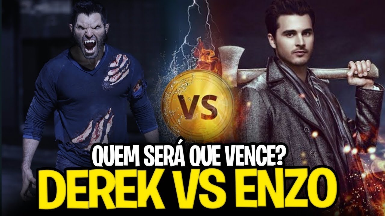 DEREK DE TEEN WOLF VS ENZO DE DIÁRIOS DE UM VAMPIRO - BATALHA MORTAL