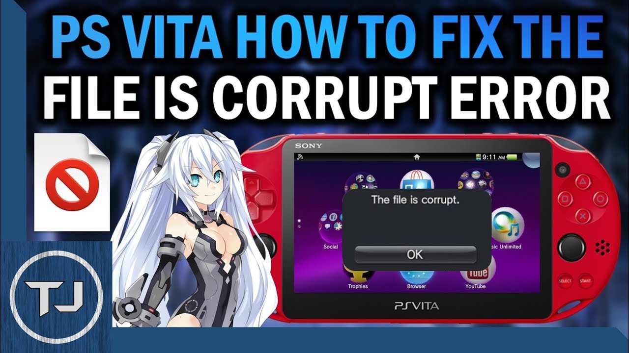 Ошибка «Файл повреждён» на PS Vita! (Простое решение)