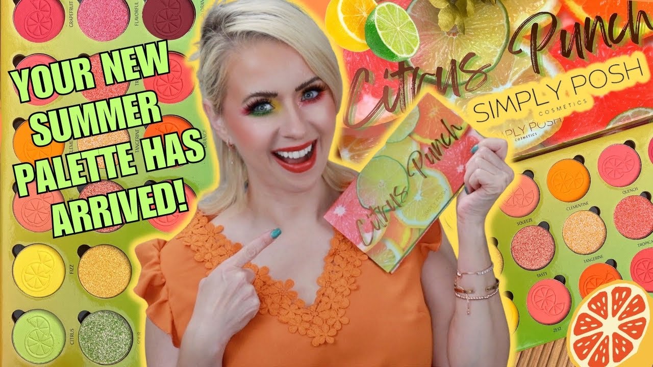 Simply Posh Cosmetics CITRUS PUNCH Palette Review + 3 LOOKS | Steff's Beauty Stash