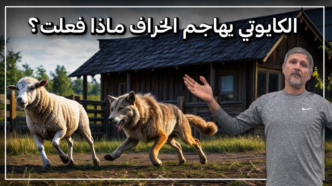 الكايوتي يهاجم الخراف والماعز فماذا فعلت؟؟؟