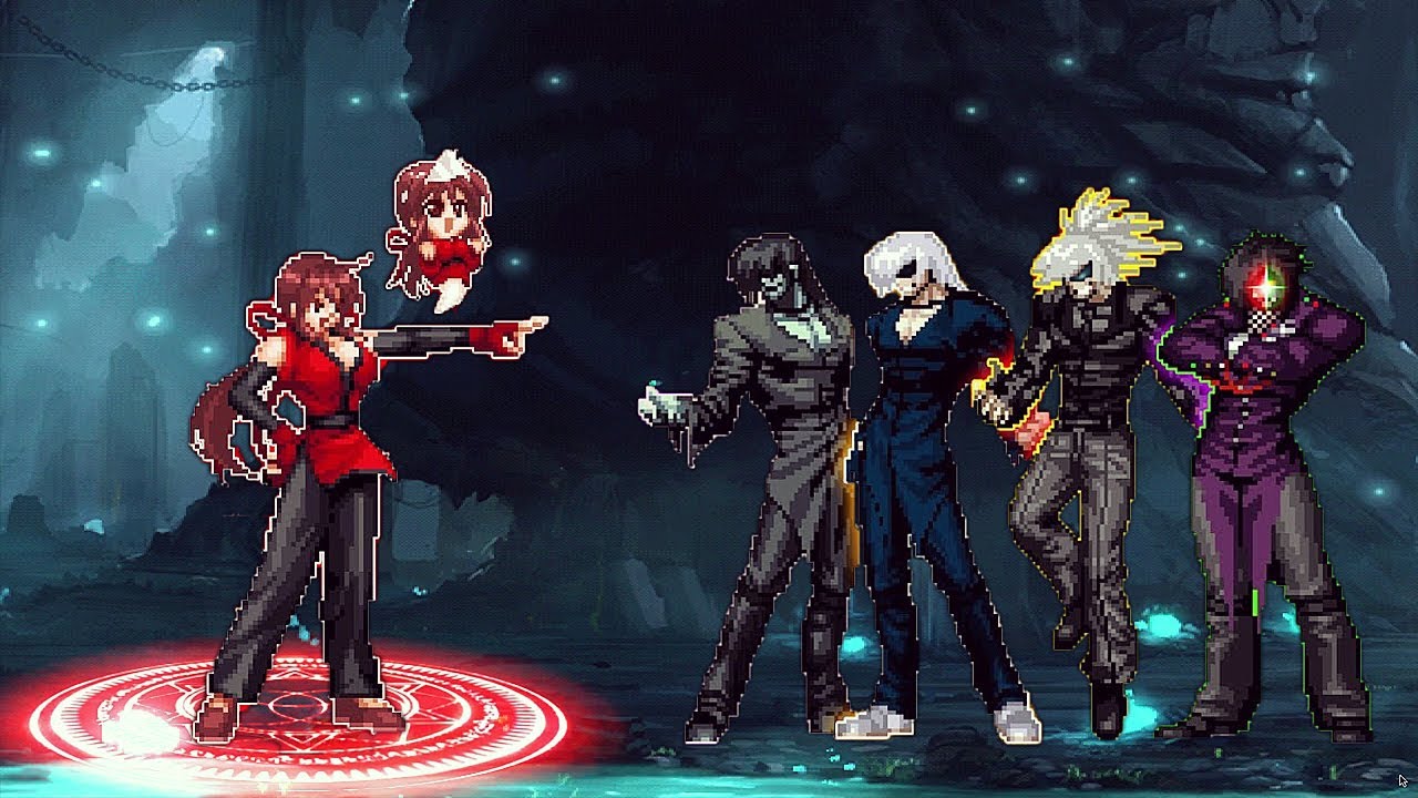 [KOF Mugen] Moe Kung Fu Girl Vs Element Team