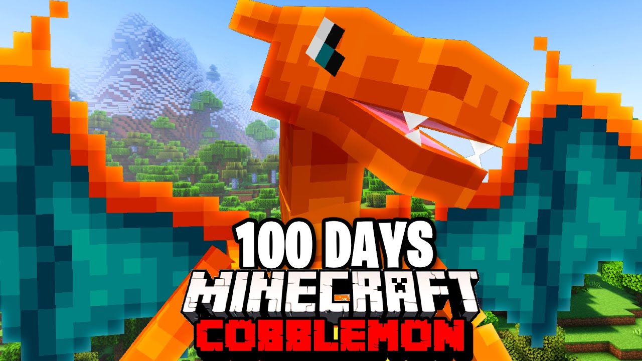 I Spent 100 DAYS in FIRE TYPE ONLY Pok&eacute;mon Minecraft Vs my Rival! (Duos Cobblemon)
