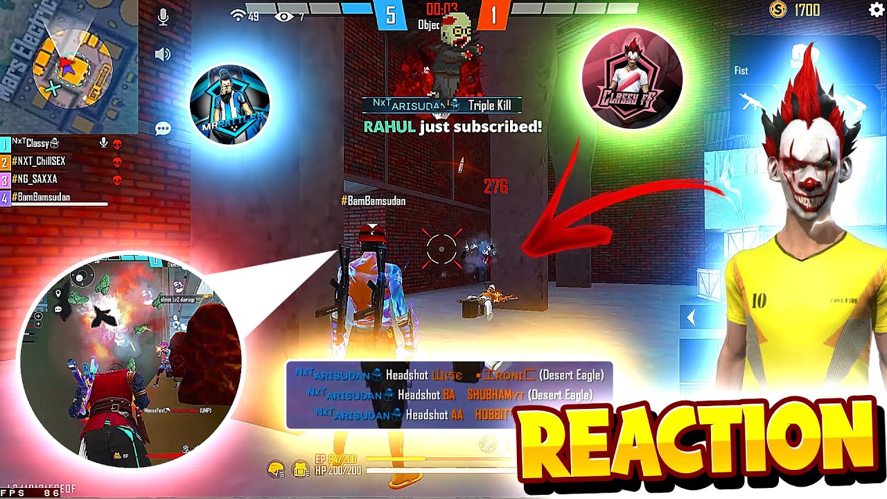 Indian SteikeX Aimbot ? ?😳Youtubers Gone Angry🤬No Recoil In My UMP✌️🤖👽@rattleraman @classyfreefire​