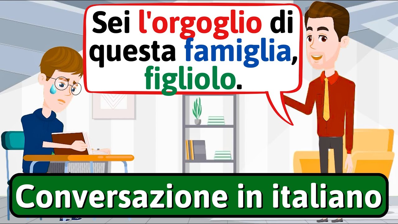 Conversazione in Italiano (Vita familiare - figlio stressato) | Impara l'italiano - LEARN ITALIAN