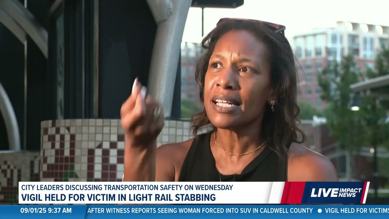 At light rail vigil, Tigress McDaniel calls for change amid Charlotte mayoral run (THE First Vigil)
