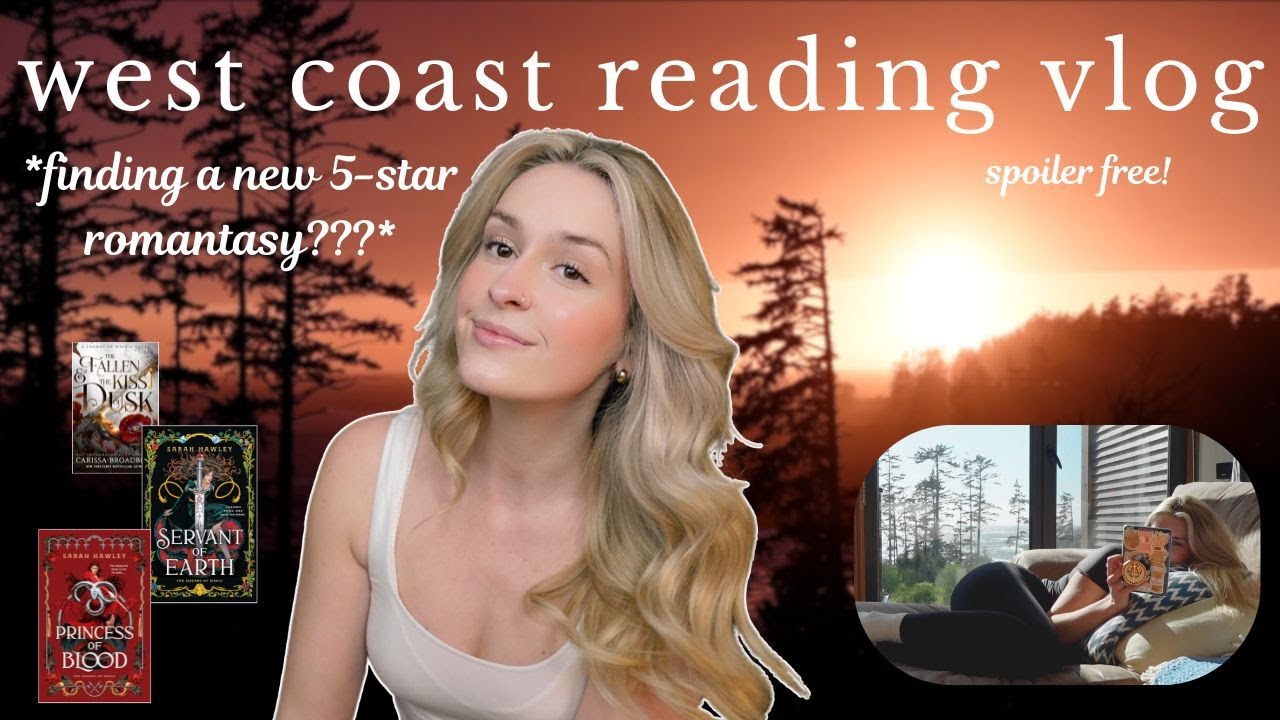 pacific northwest reading vlog *spoiler-free* || new top tier romantasy, ARC reading, etc. ୨ৎ