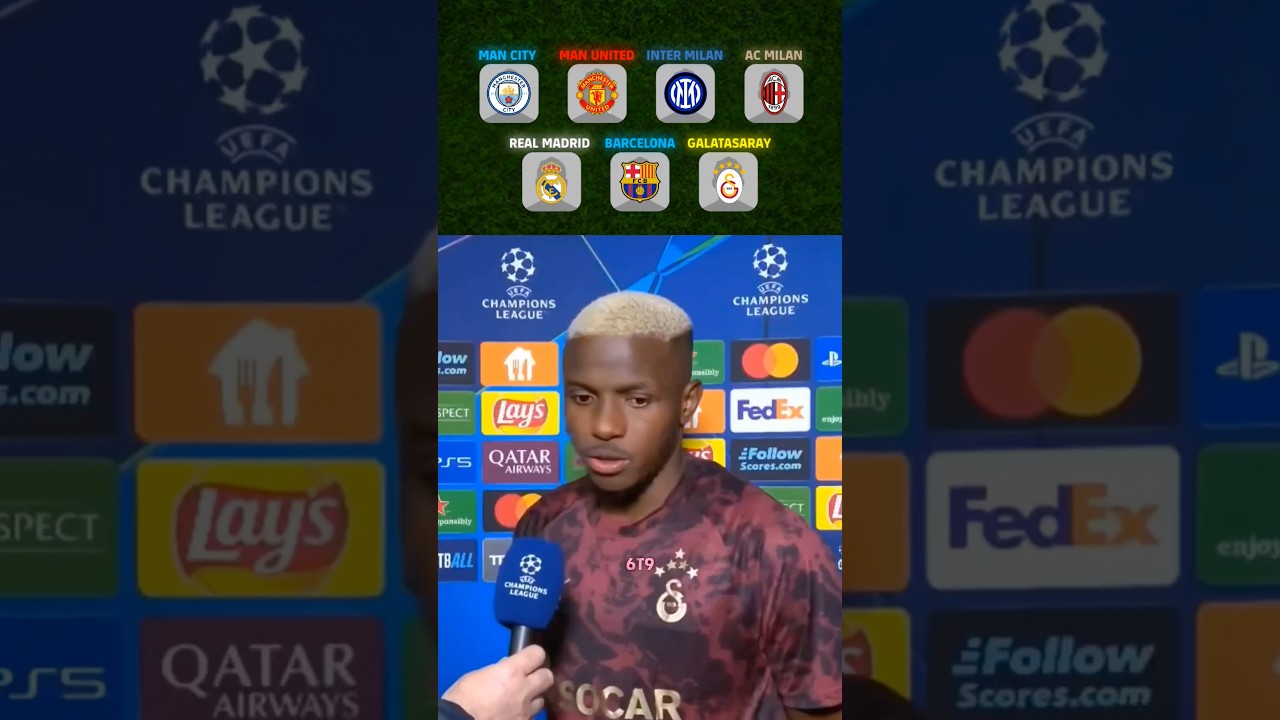 Осимхен выбрал своих любимых игроков из клубов 😱🔥 #efootball2023 #efootball2024