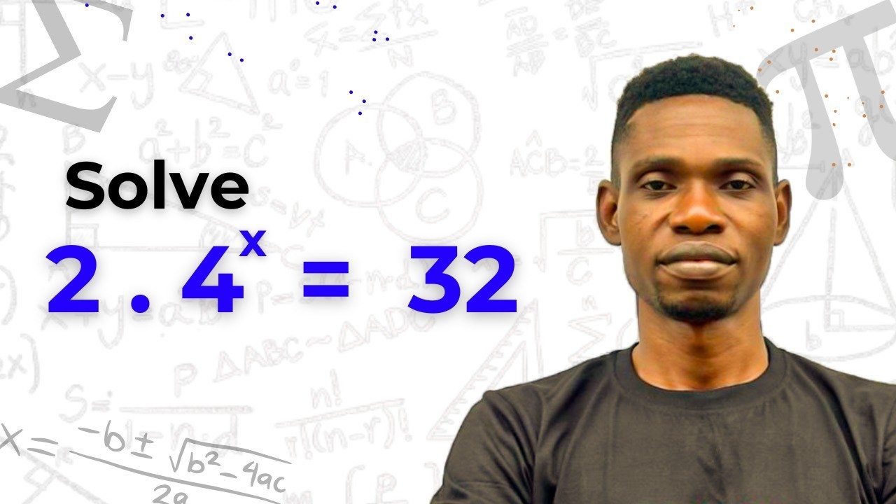 Сможете ли вы решить уравнение 2 · 4ˣ = 32? (Простой трюк, который все упускают из виду!)