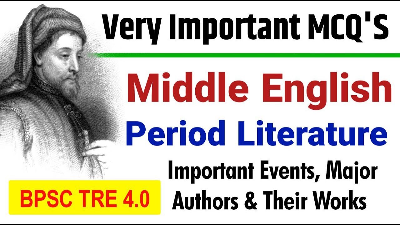 Important MCQ's | Middle  English Period  | Age Of Chaucer | UGC NET/JRF | BPSC TRE 4.0