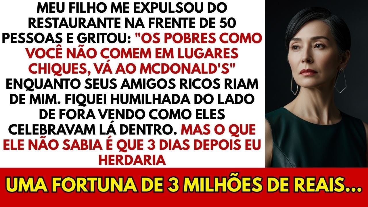 Meu filho me expulsou de um restaurante: 