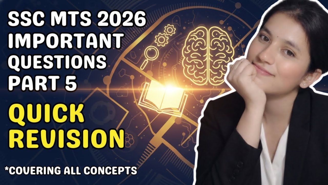 SSC MTS 2025 PYQ QUESTIONS PART 5 | DAILY QUICK REVISION BATCH
